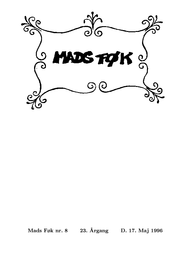 Madsføk Årgang 23 nummer 8