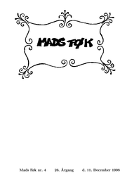 Madsføk Årgang 26 nummer 4