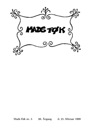 Madsføk Årgang 26 nummer 5