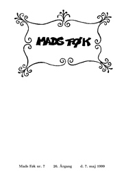 Madsføk Årgang 26 nummer 7